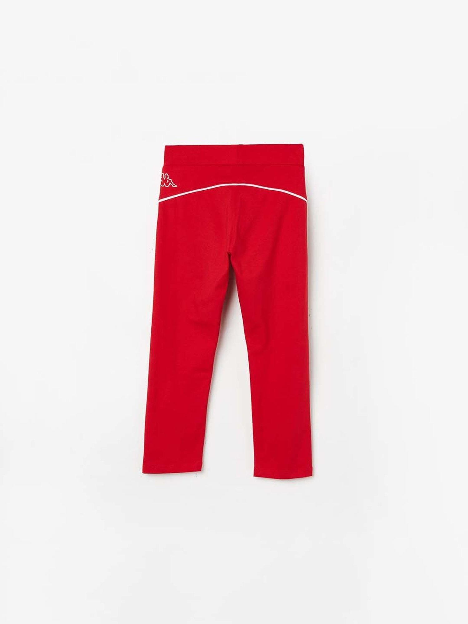 KAPPA Girls Red Cotton Regular Fit Leggings