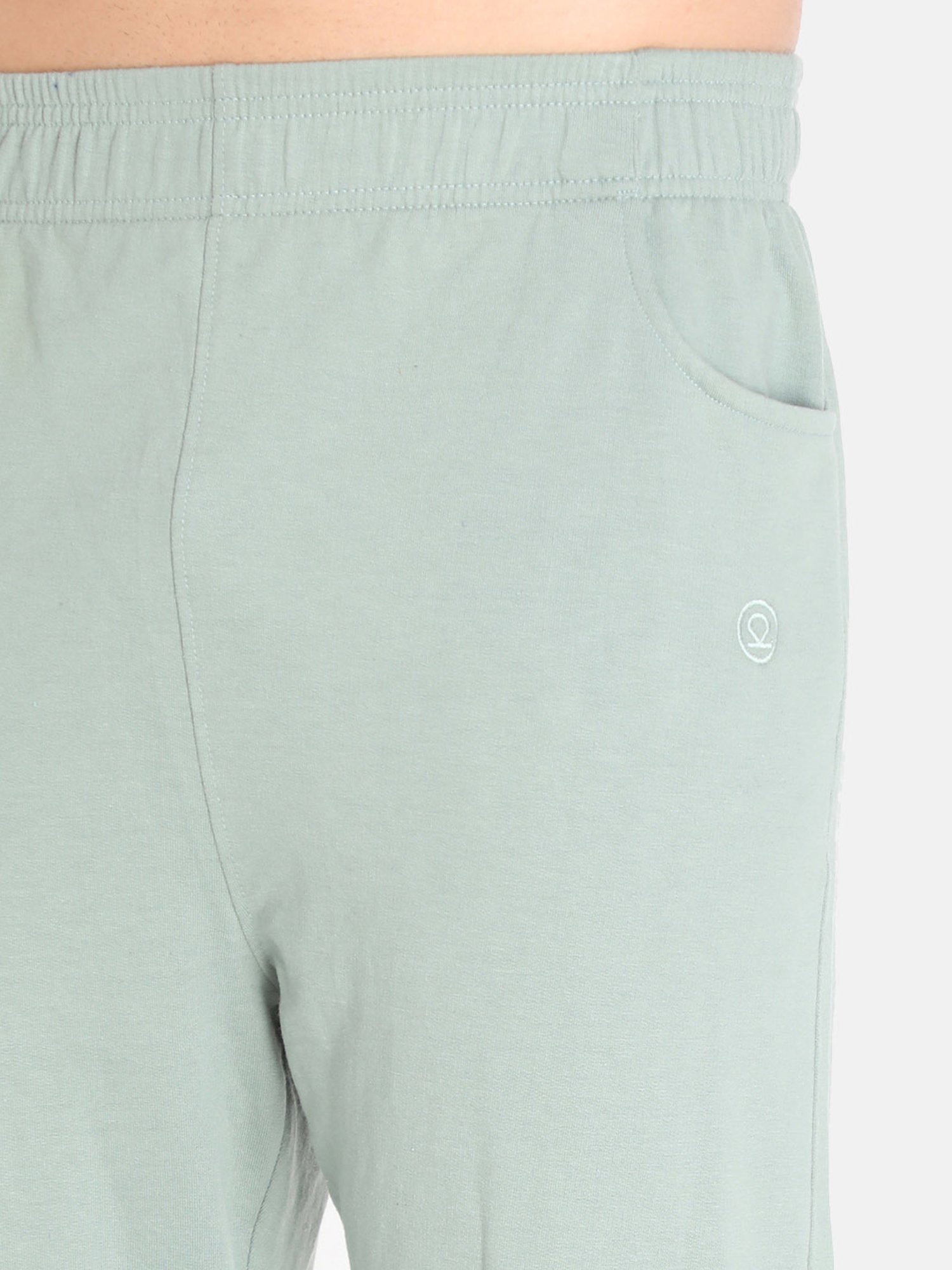 Chkokko Pastel Green Regular Fit Trackpants