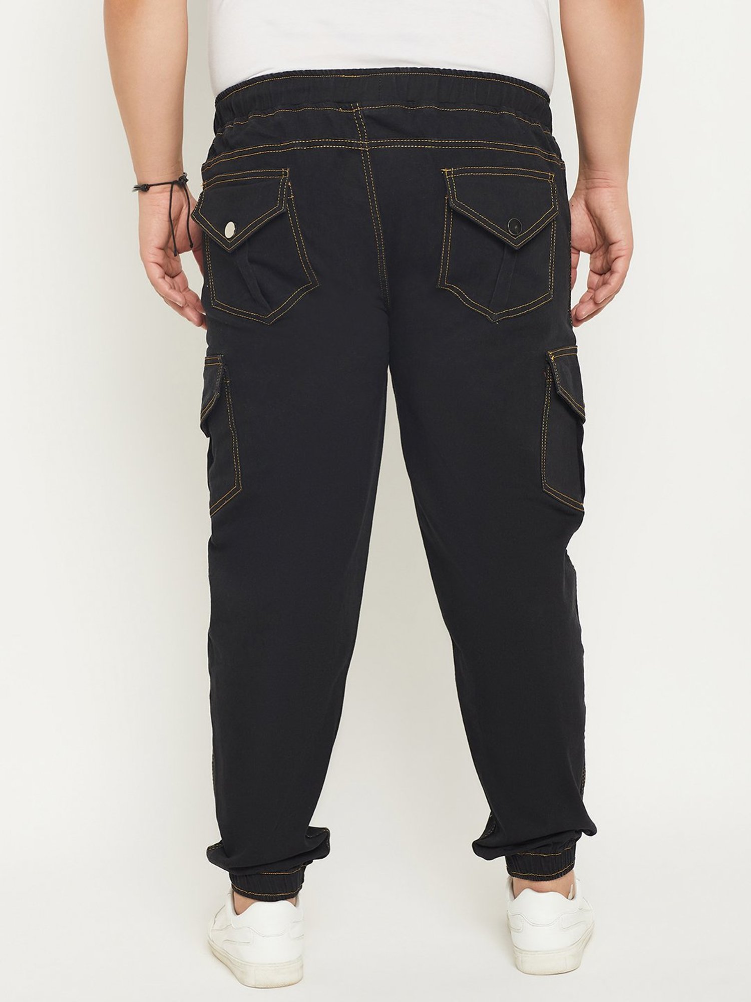 bigbanana Black Regular Fit Plus Size Jogger Jeans