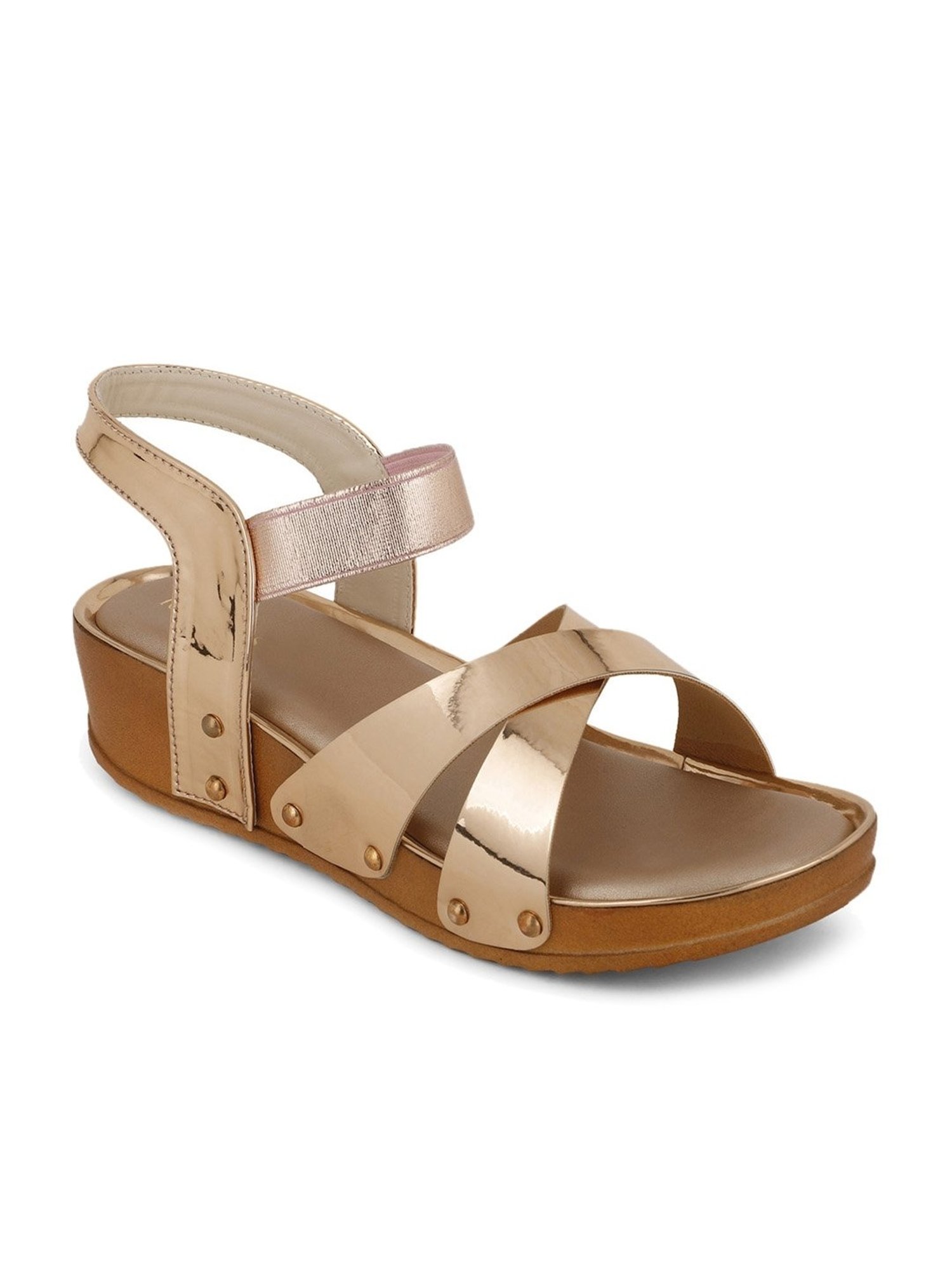 Iconics Women's Sultan Cross Strap Wedges