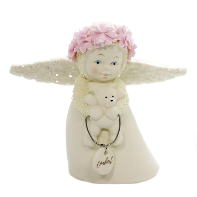 Dept 56 Snowbabies 4.0" Angel Of Comfort Teddy Bear  -  Decorative Figurines