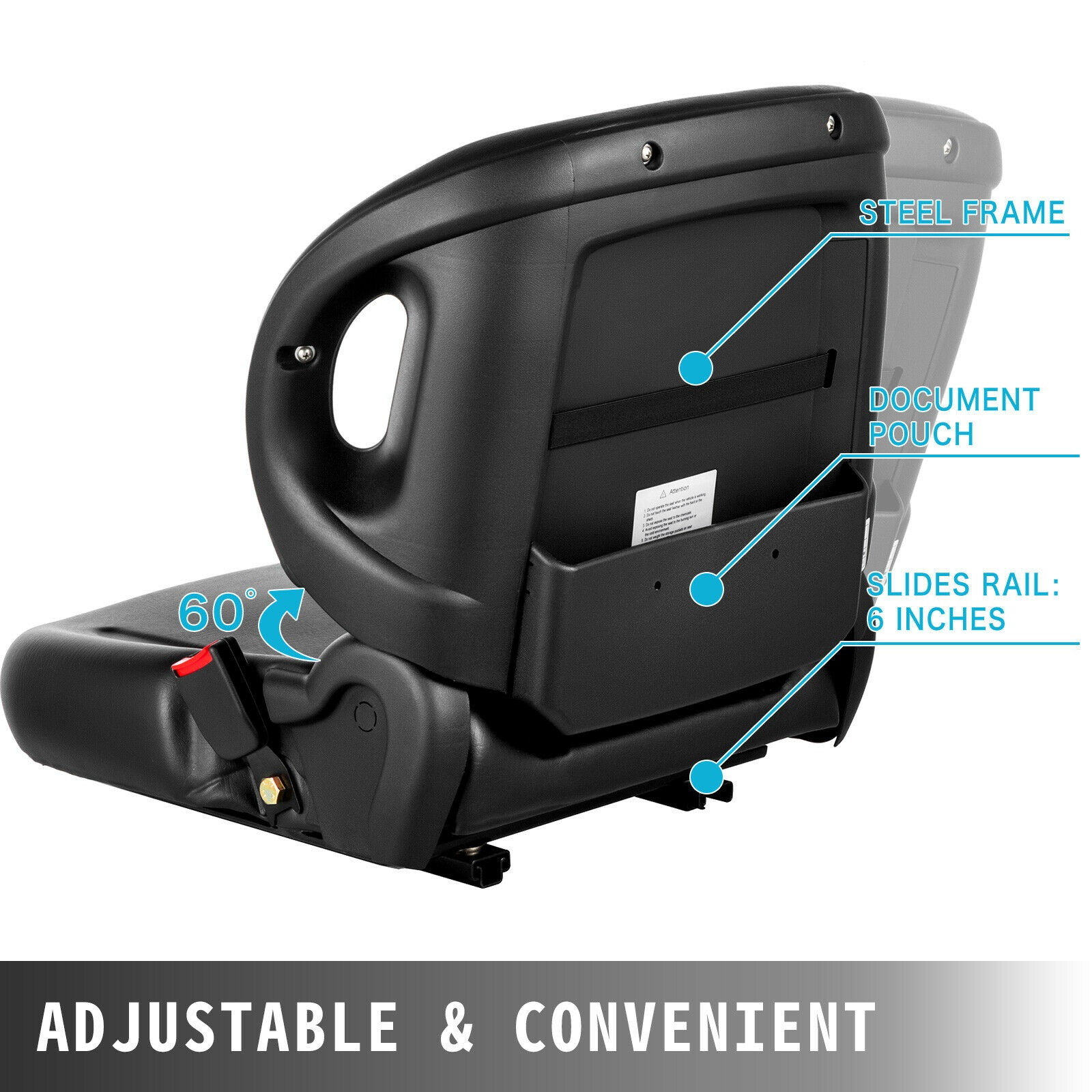 Toyota Nissan Yale Forklift Seat Universal Replacement Tractor Seat Belt