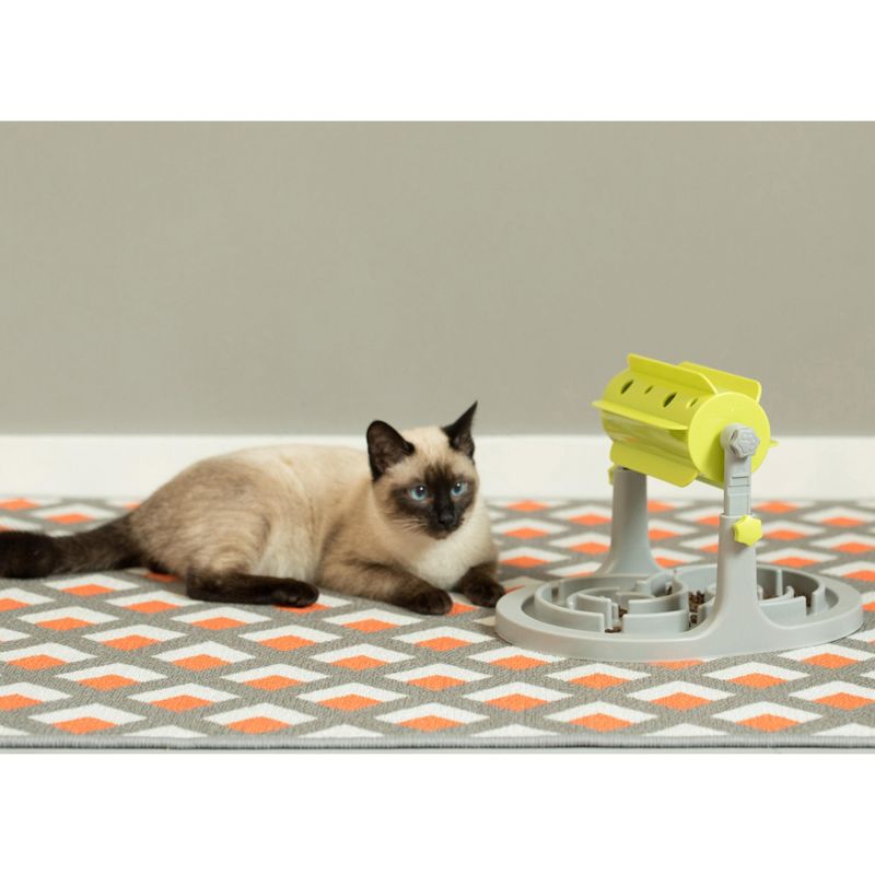 PawsMark Brain Stimulation Pet IQ Feeder Puzzle Maze Toy Slow Dispensing with Adjustable Height