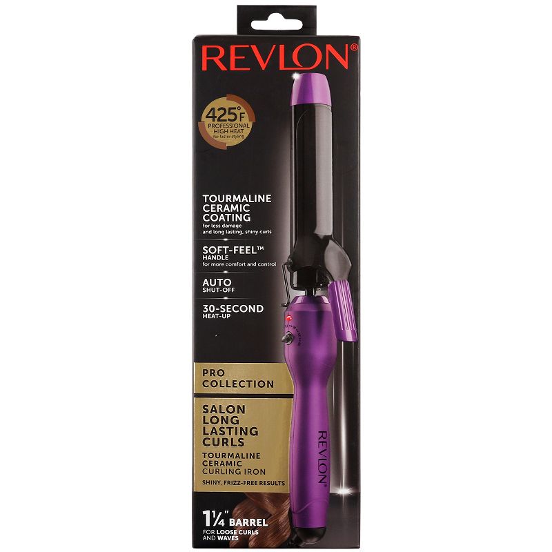 Revlon Pro Collection Soft Feel Curling Iron 1-1/4" Purple