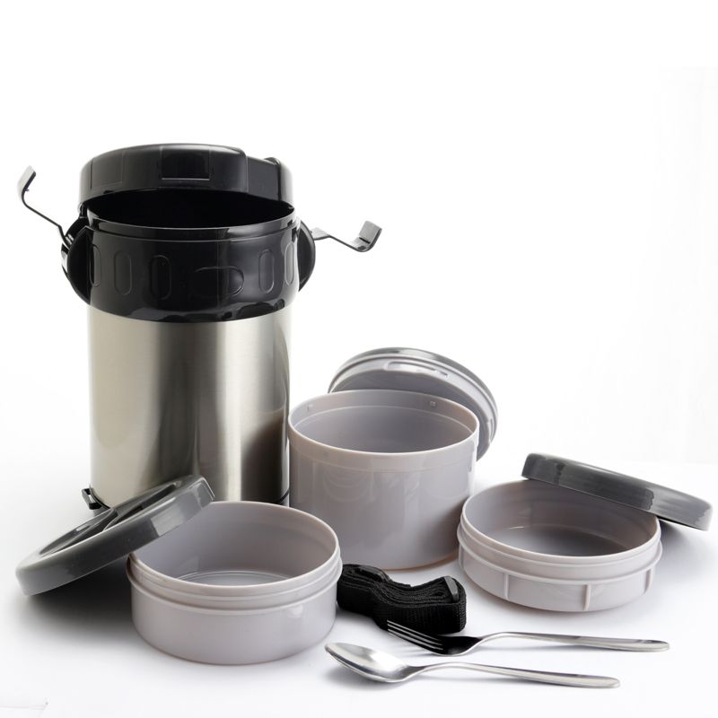 Better Chef 68oz Wide Mouth Food Jar with Compartments and Utensils