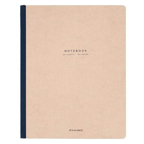 AT-A-GLANCE Signature Collection Casebound Notebook Ruled 80 Sheets 8 14 x 11