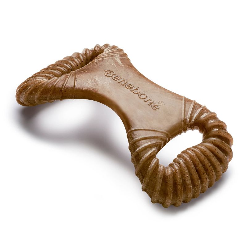 Benebone Dental Chew Bacon Dog Toy - Brown - M
