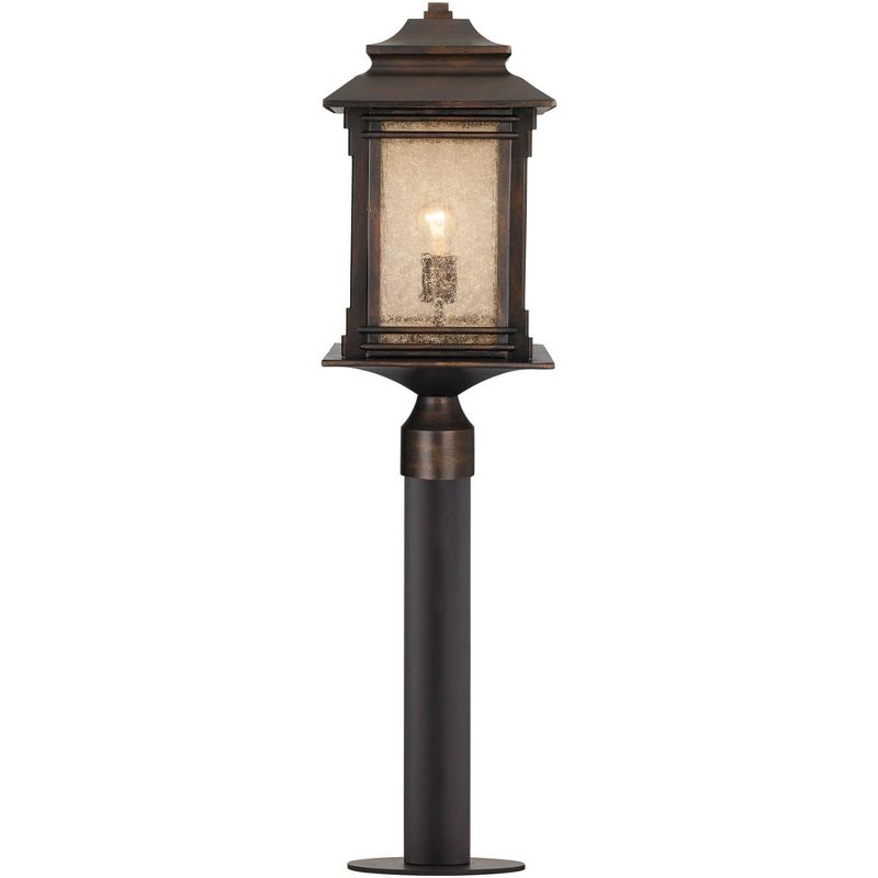 1 Light Outdoor Post Mount Black - Aurora Lighting