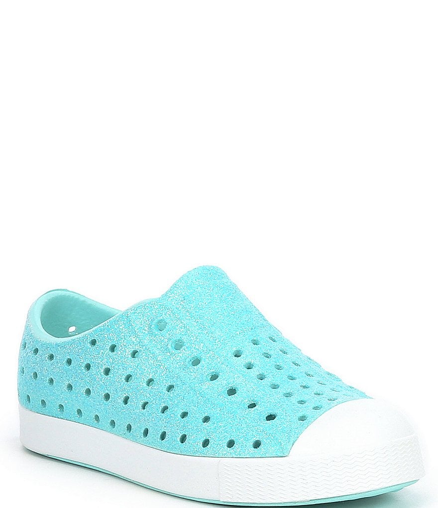 Native Girls' Jefferson Bling Glitter Slip-On Sneakers (Toddler)