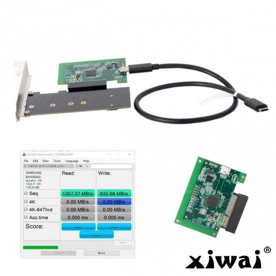 Xiwai Type-C TB3 to PCI Express PCI-E SSD Nvme NGFF M-key Convert Card Cable
