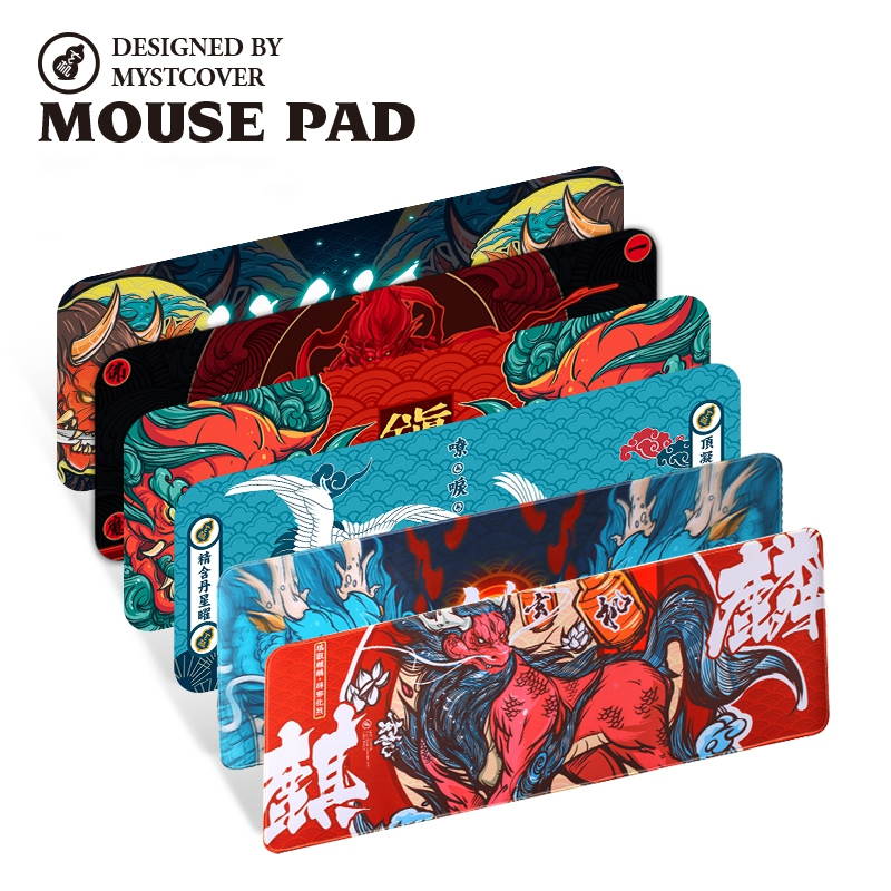 CORN 800X300mm Colorful Thick Mouse Pad, Chinese Style Fashion,Embossing Effect, Anti-skid Rubber Material