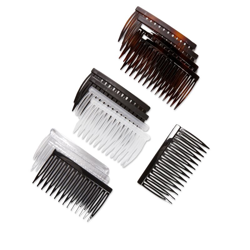 scunci 7cm Plastic Side Combs - 12pc