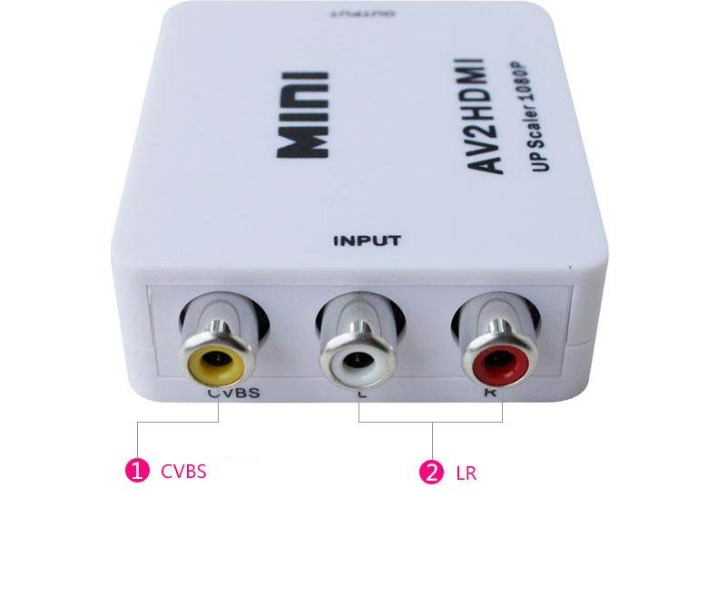 RCA to HDMI Converter, easyday 1080P AV to HDMI Video Converter Mini RCA Composite CVBS Adapter for PC Laptop Xbox PS4 PS3 TV STB VHS VCR Camera DVD