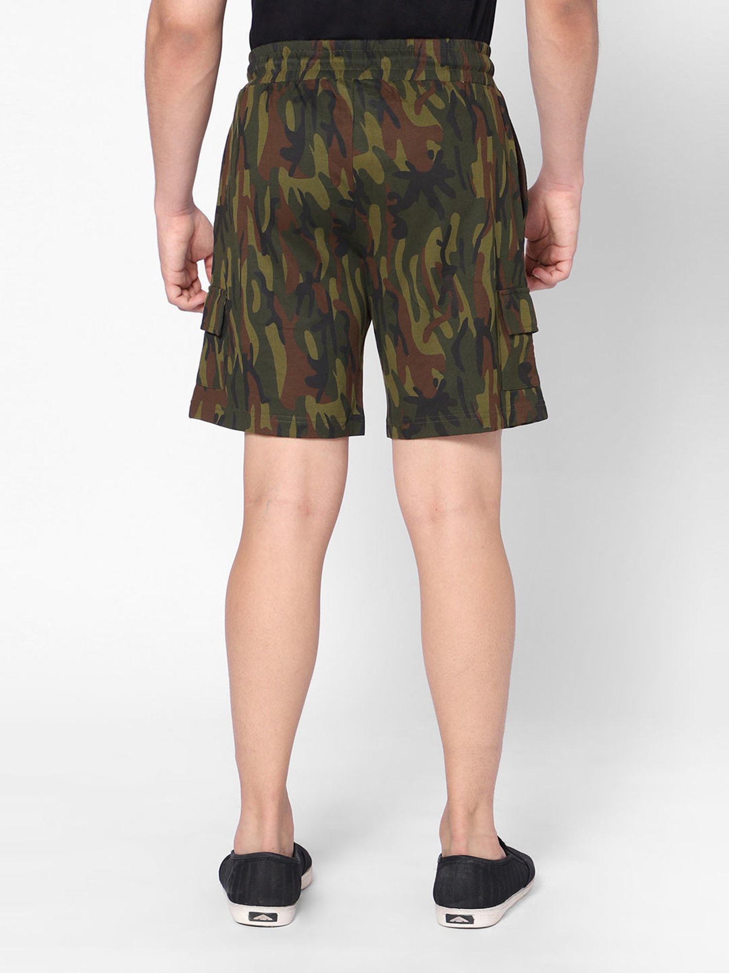 TeenTrums Boys Green Camouflage Shorts