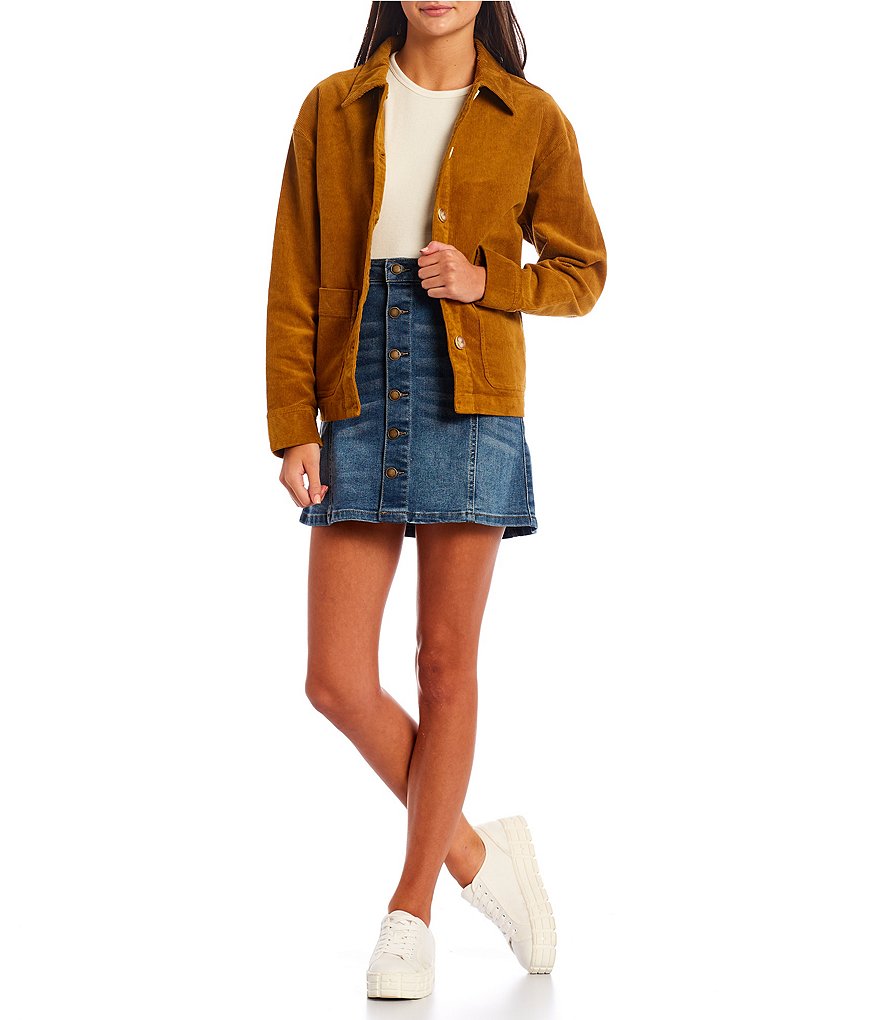 Sundown by Splendid Coordinating Joey Acid Wash Zip Front Hoodie