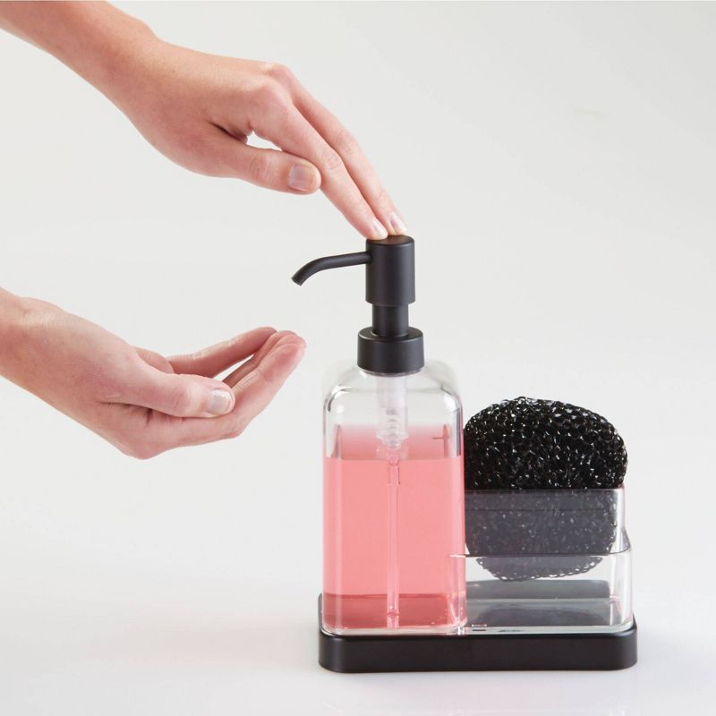 iDESIGN Forma 2 Soap & Sponge Caddy Black