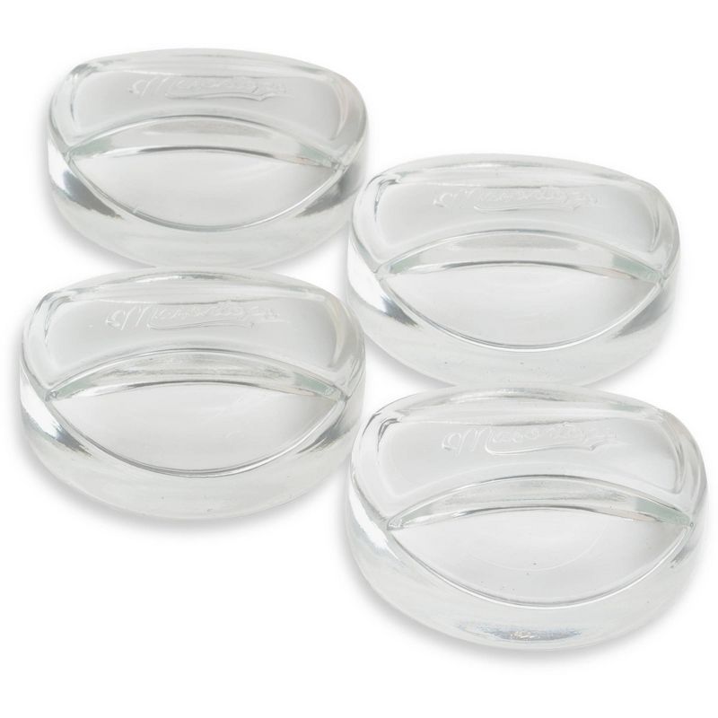 Grant Howard 51091 102 Ounce Classic Wide Mouthed Embossed Glass Mason Storage Jar Storage Container with Airtight Screw On Closing Lid