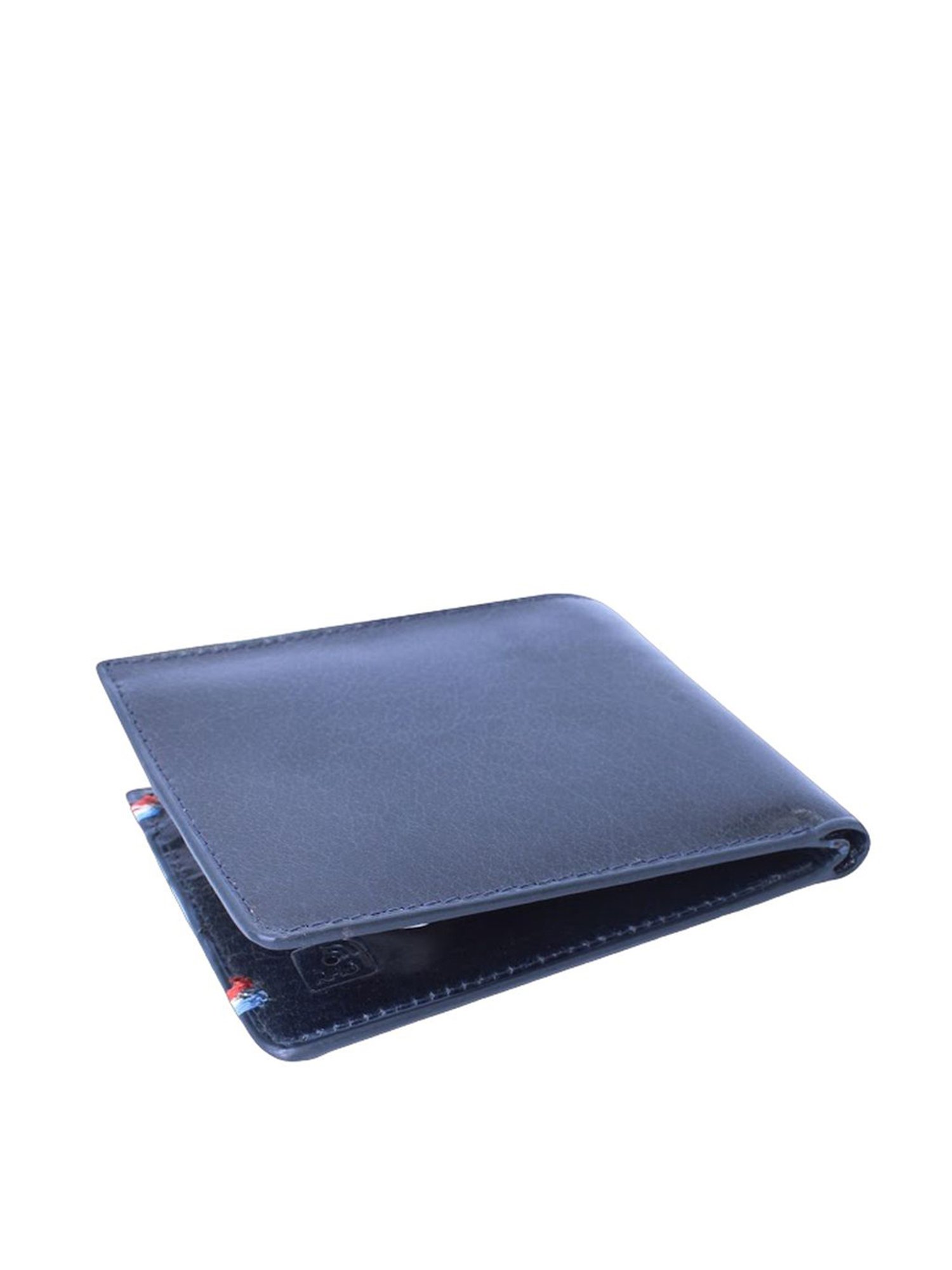 THE HOLISTIK Sterling Navy Blue Casual Leather Bi-Fold Wallet for Men