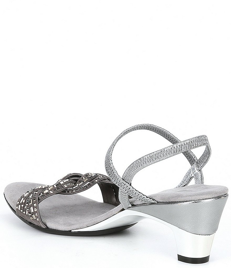 Onex Rhythm Rhinestone Leather Dress Sandals