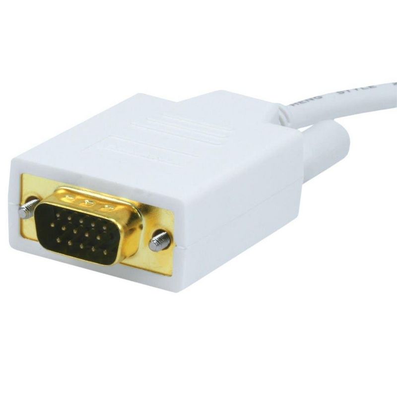 Monoprice Video Cable - 3 Feet - White | 32AWG Mini Display Port to VGA Cable