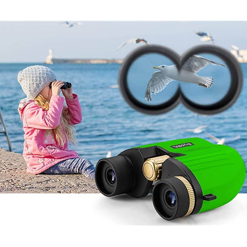 for 4 Year Old Boys 8X22 Binoculars for Boys Girls Shockproof Boys Age 3 4 5 6 7 Birthday Present Holiday Toy List 2020 for Boys with High Resolution Green
