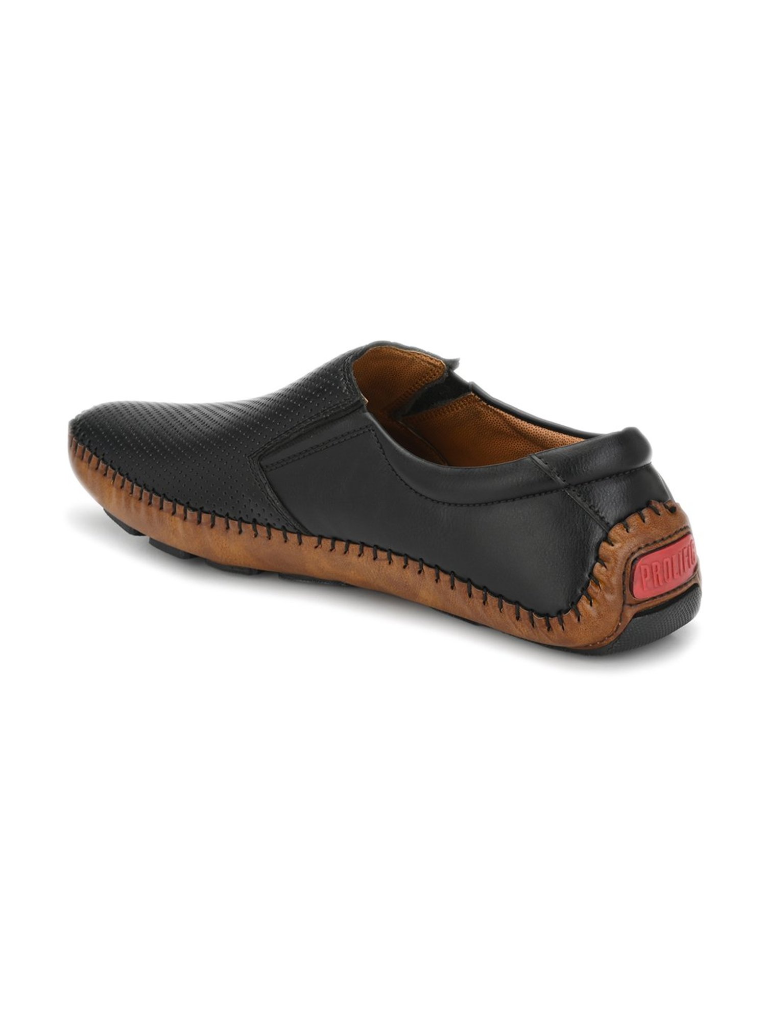 Prolific Black Casual Slip-Ons