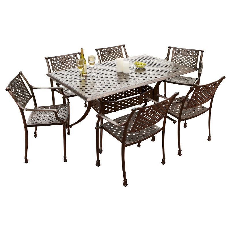 5pc Milano Dining Tan - Royal Garden