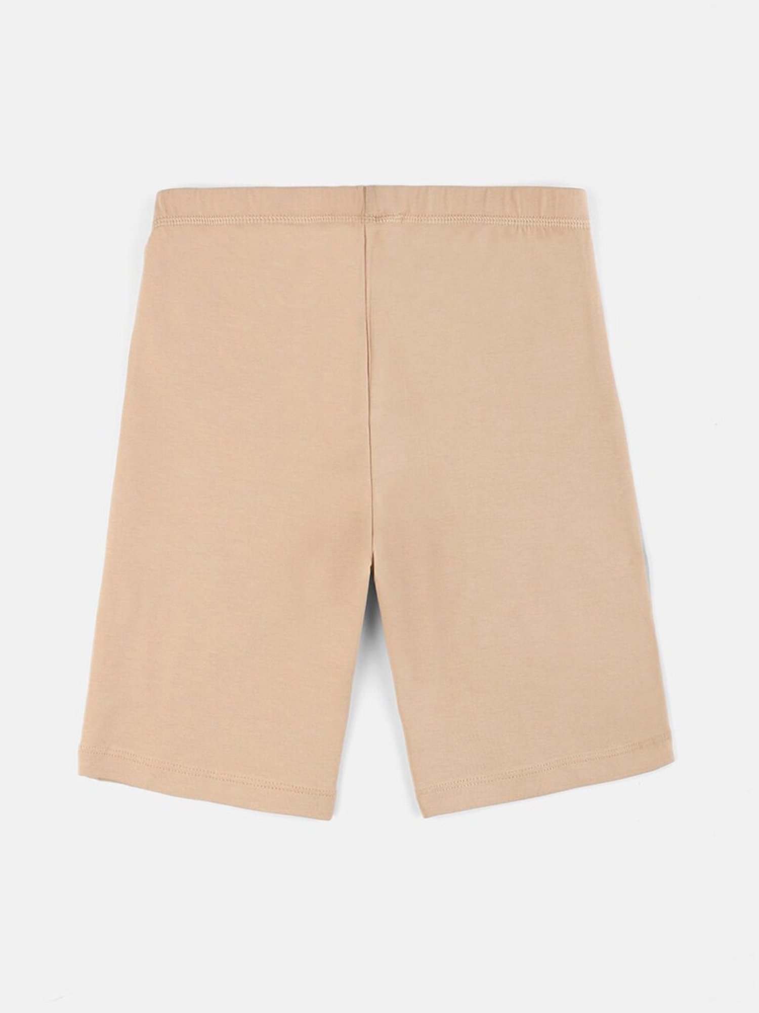 TWIN BIRDS Kids Beige & Burgundy Solid Shorts (Pack Of 3)