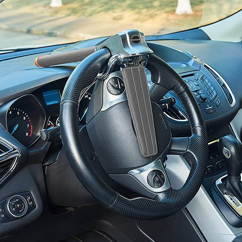 Car Steering Wheel LockAntiTheft Locking Devices for Auto Car Vehicle Truck SUVGrey