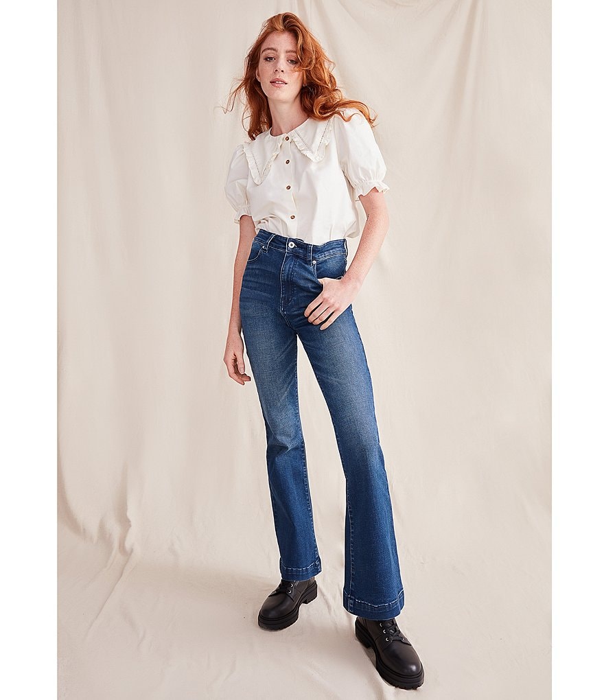 Every Straight Leg Ankle Crop Front Zipper Jeans
