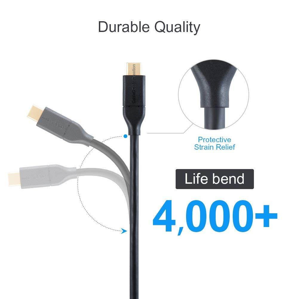 Type C to USB 3.1 GEN 2 Micro-B (10G), CableCreation 4ft Micro USB 3.1 Type C Cable Compatible MacBook (Pro),Galaxy S5,External Hard Driver & More, 1.2M/Black