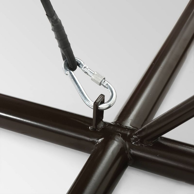 Layla Wicker Hanging Basket Chair Khaki - Christopher Knight Home