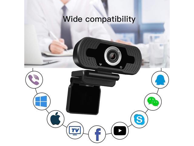 Anivia 1080p HD Webcam W8, USB Desktop Laptop Camera, Mini Plug and Play Video Calling Computer Camera, Built-in Mic, Flexible Rotatable Clip