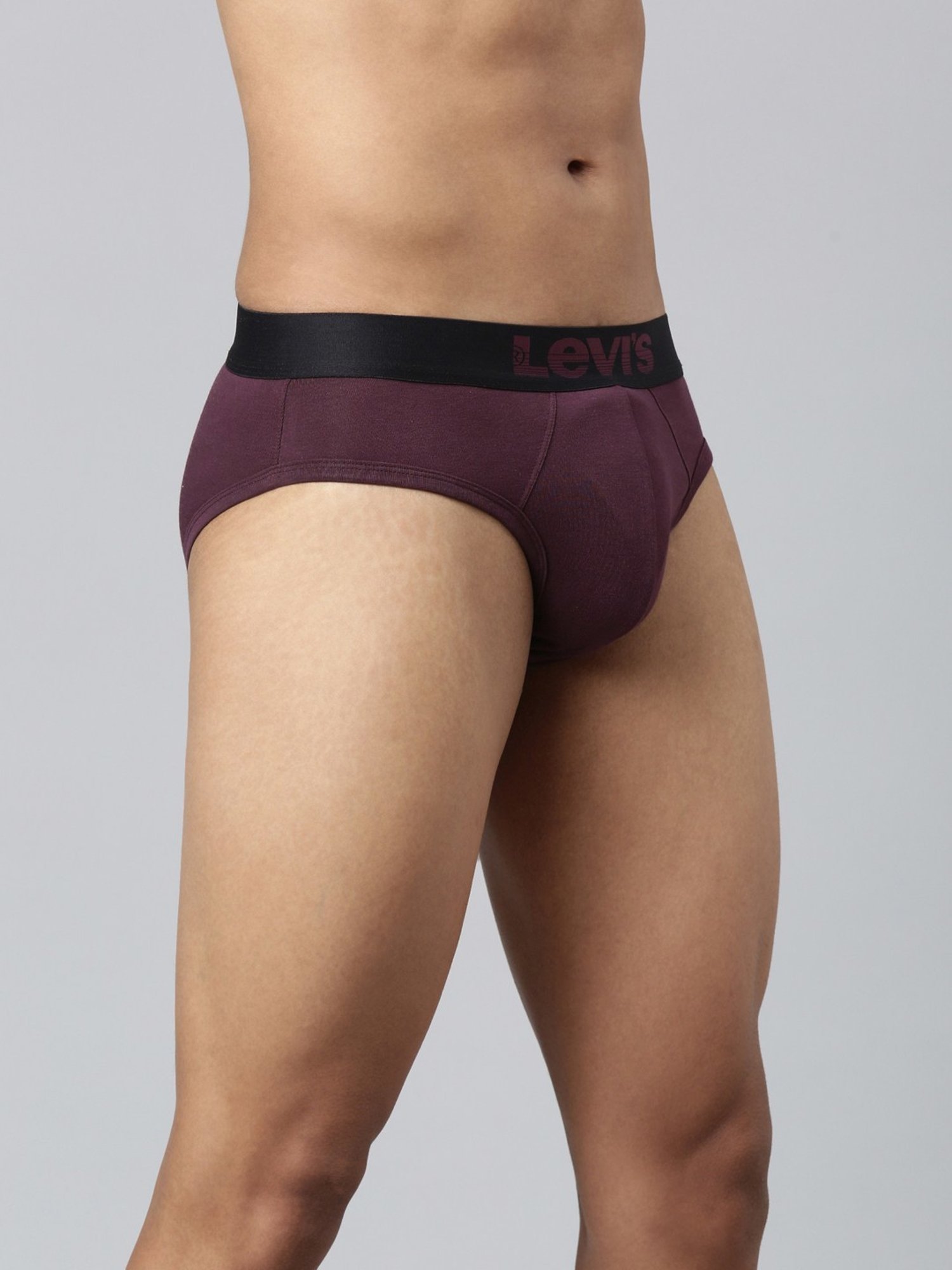 Levi'S Maroon Cotton Skinny Fit Briefs