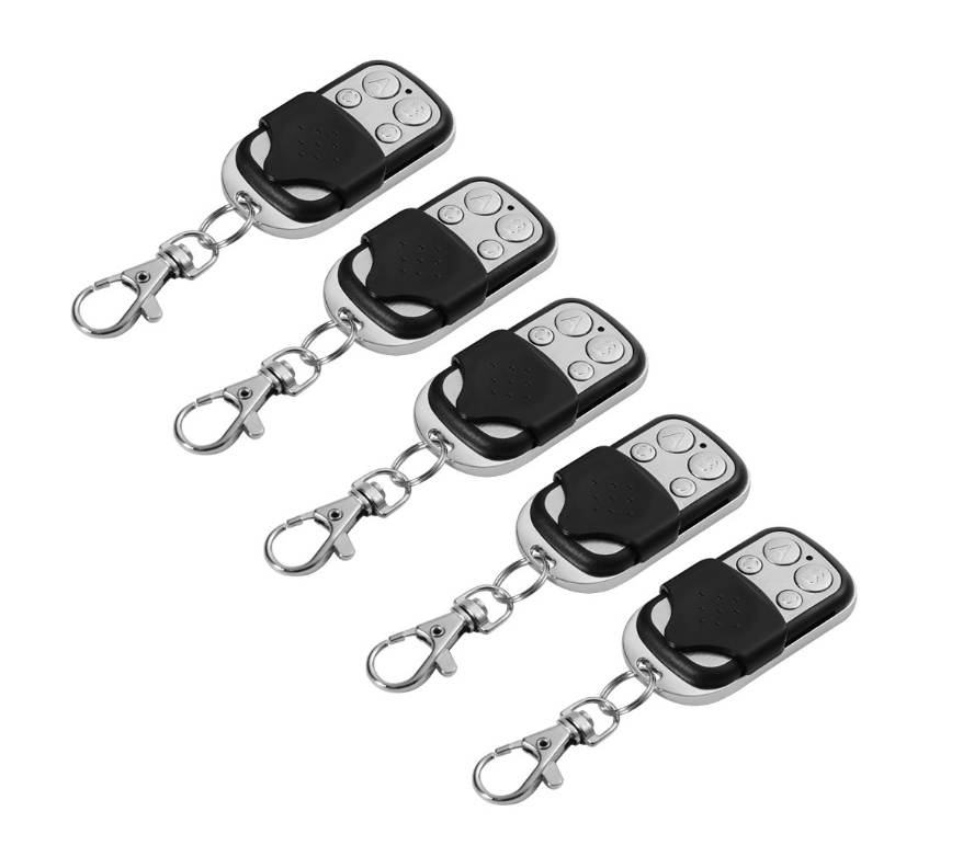 5 Pack Universal Gate Garage Door Opener Remote Control Fob 433mhz Replacement Key Fob