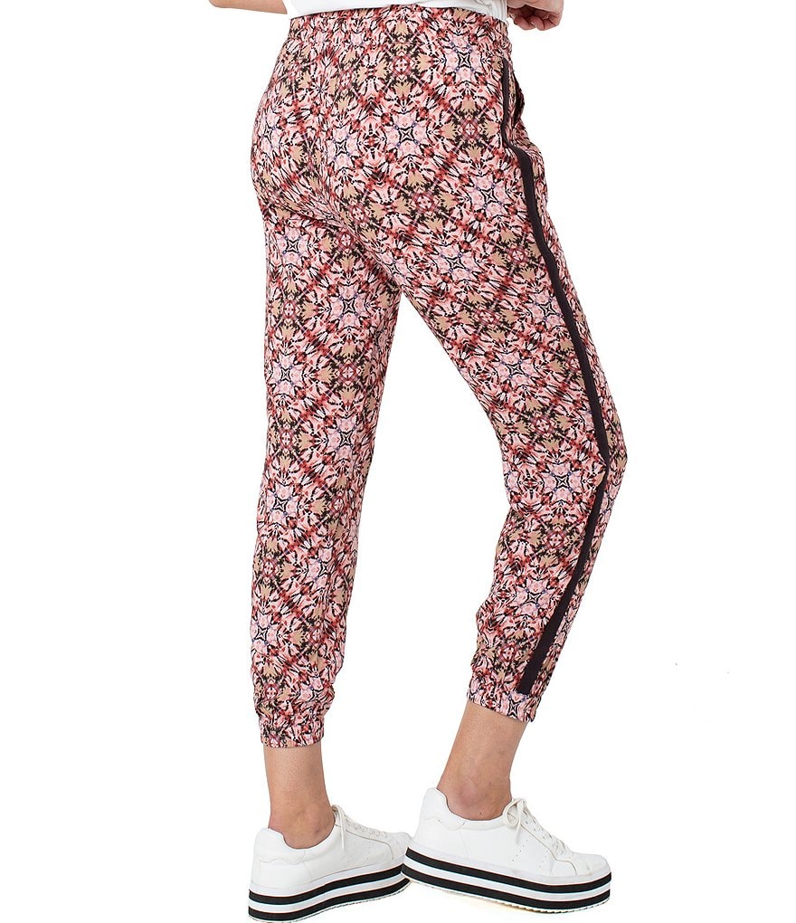 Liverpool Los Angeles Easy Fit Elastic Waist Tile Print Joggers