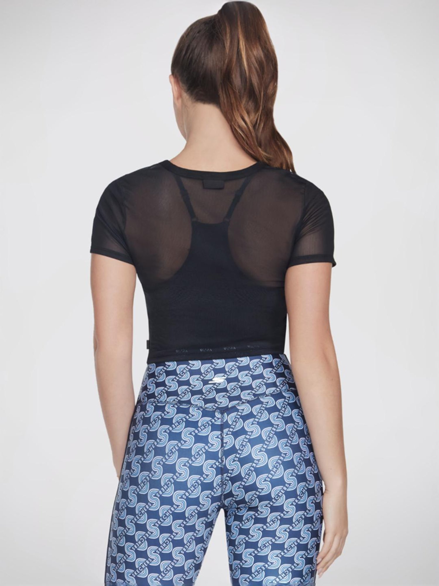 Skechers Black Slim Fit Crop Top