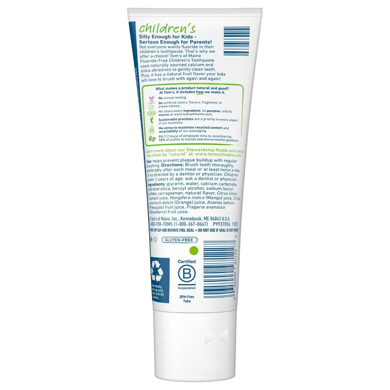 Tom's of Maine Fluoride Free Children's Silly Strawberry Toothpaste - 3pk/5.1oz