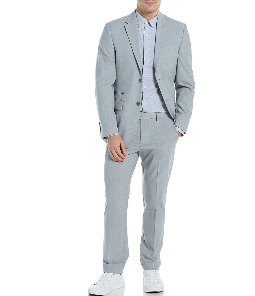 Murano Interstellar Collection Slim-Fit Checked Suit Separates Blazer