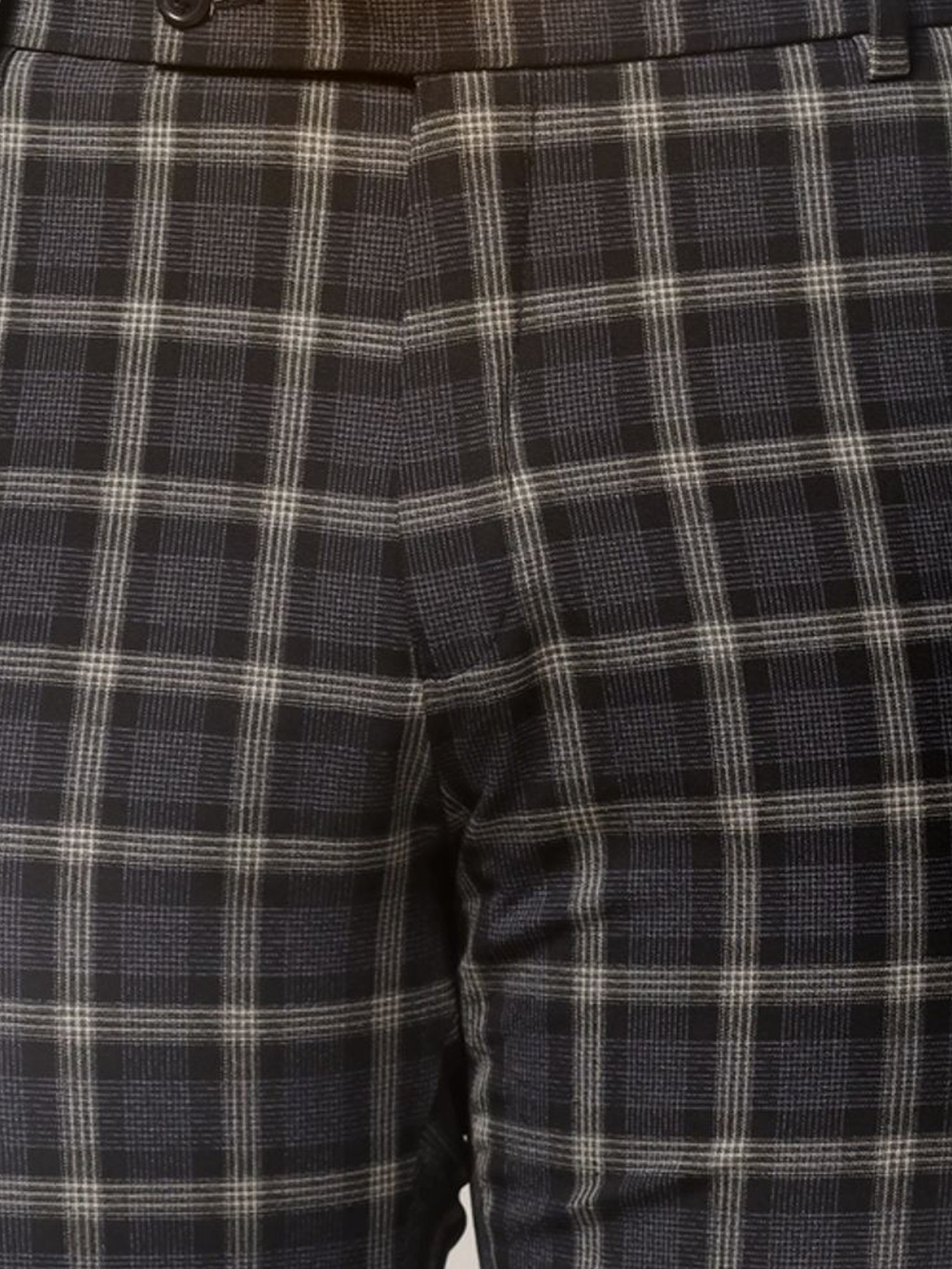 Arrow Navy Regular Fit Trousers