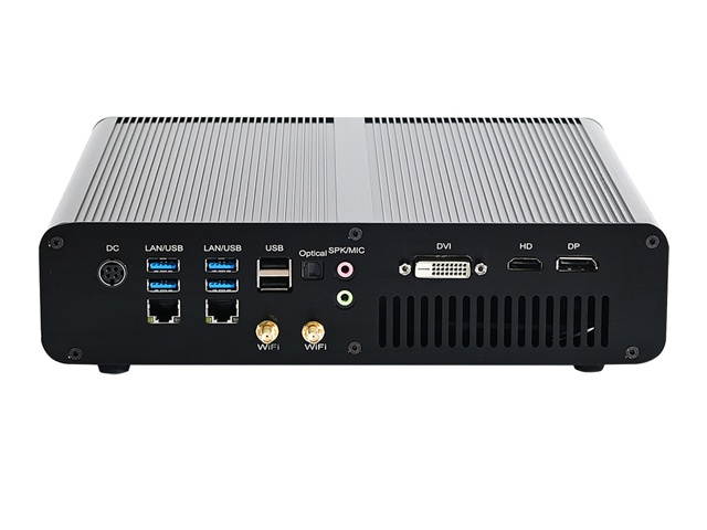 HUNSN 8K Mini PC, Intel I5 7300HQ, Gaming Computer, Windows 10/Linux Ubuntu, BM23, GTX1050Ti 4G Graphic, ACWiFi/BT/2LAN/DVI/DP/HDMI/6USB3.0/2USB2.0/TypeC, (8G RAM/256G SSD)