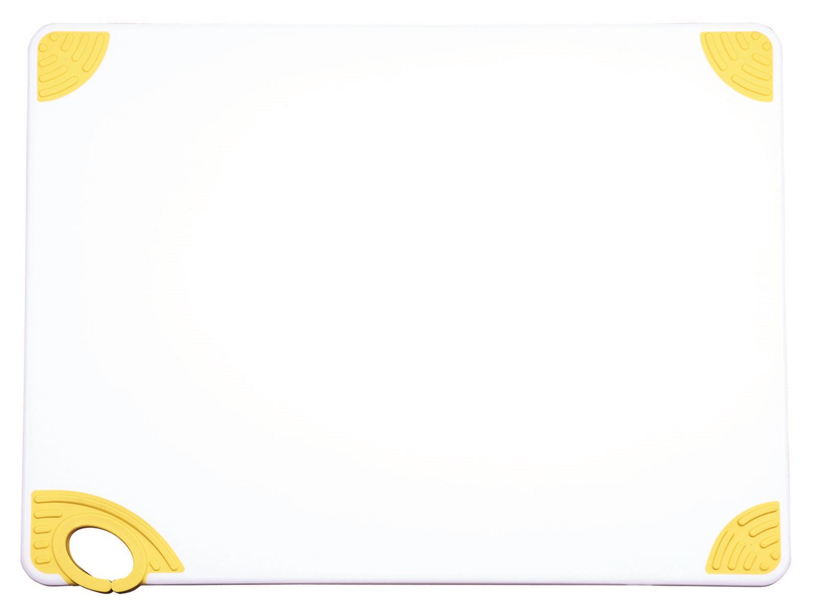 Winco CBN-1520YL, 15x20x0.5-Inch Cutting Board with Yellow Hook, NSF
