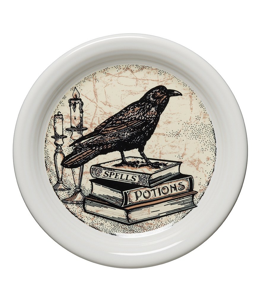 Fiesta Mystical Halloween Raven 6.5#double; Appetizer Plate