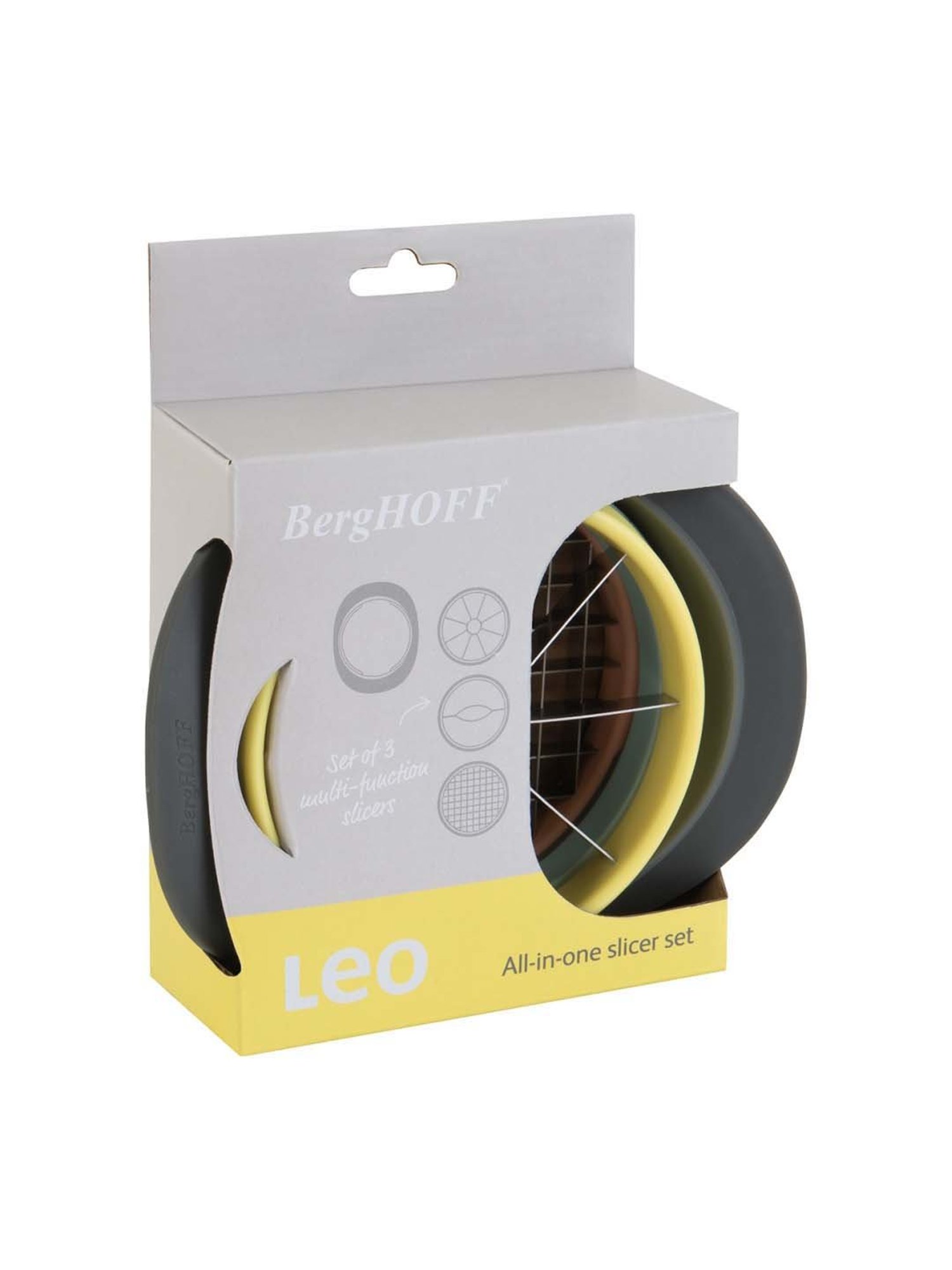 BergHOFF Leo Multicolor Multipurpose Slicers - Set of 3
