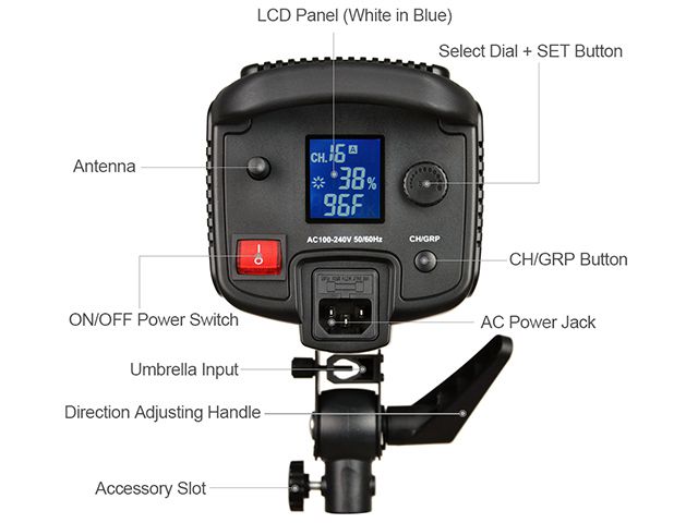 Godox SL-150W LED Video Light, 150WS White 5600K Version Compatible Bowens Mount + Remote Controller + Reflector