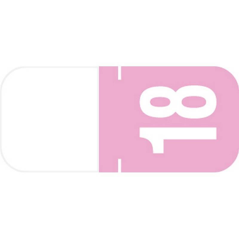 Tab Products Compatible "18" Yearband Labels, Vinyl Stock. 1-1/8" x 1/2" - Roll of 500