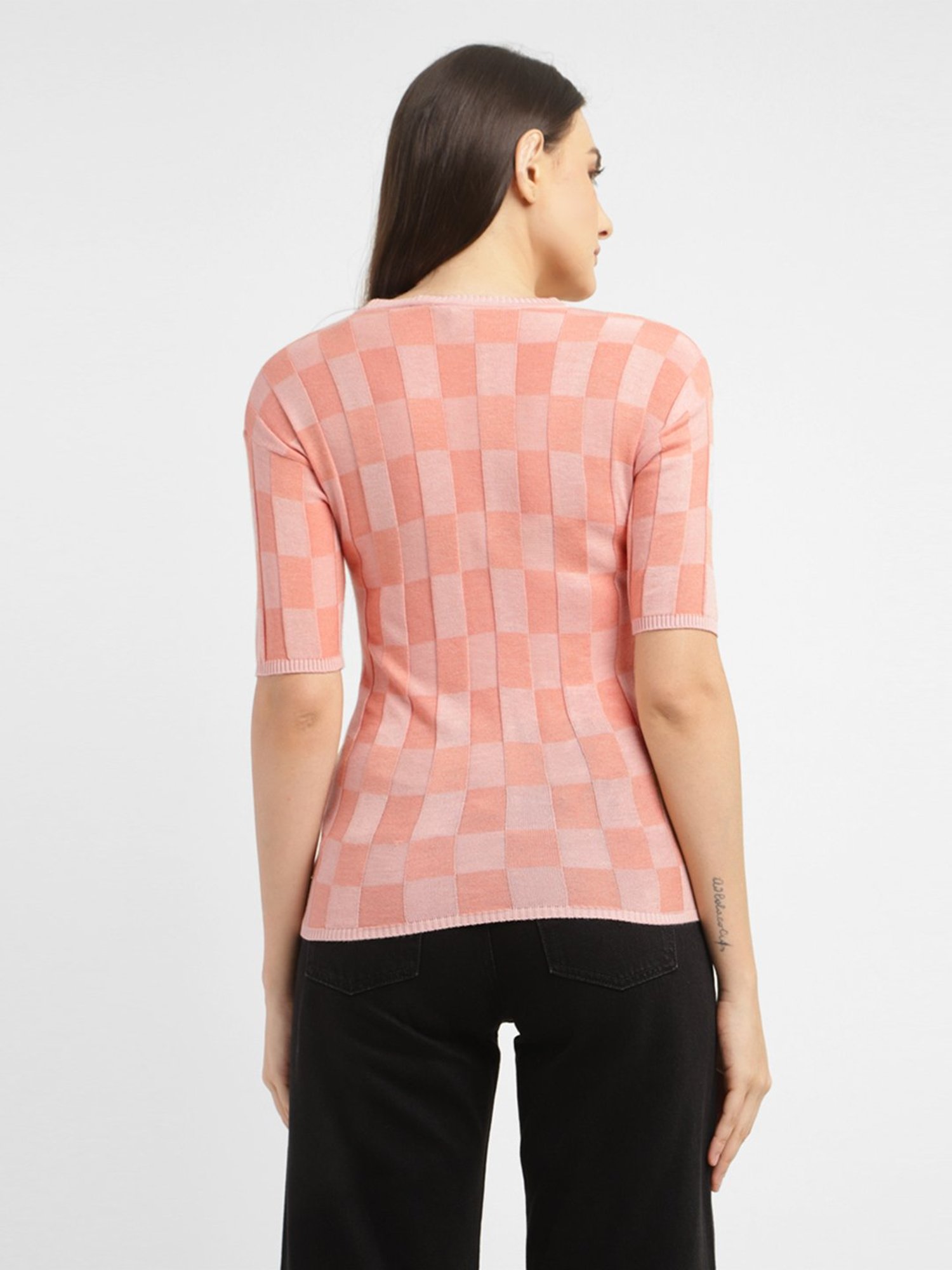 Levi's Peach Check T-Shirt