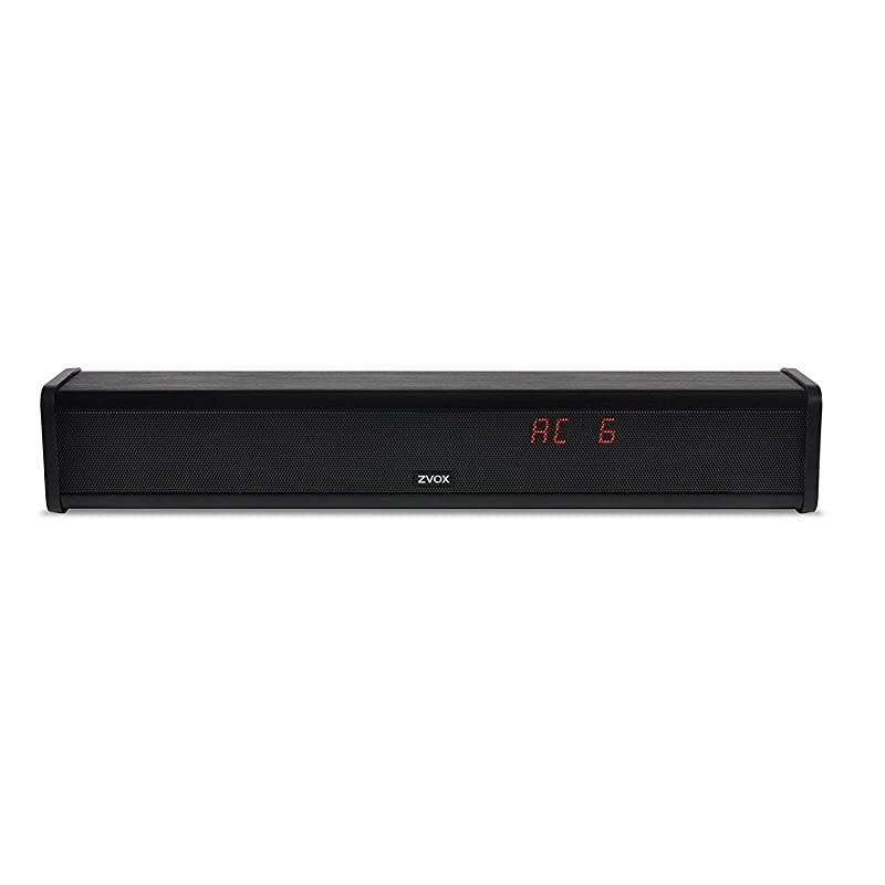 AV203 Sound Bar TV Speaker with Hearing Aid Technology Six Levels of Voice Boost 30Day Home Trial Black