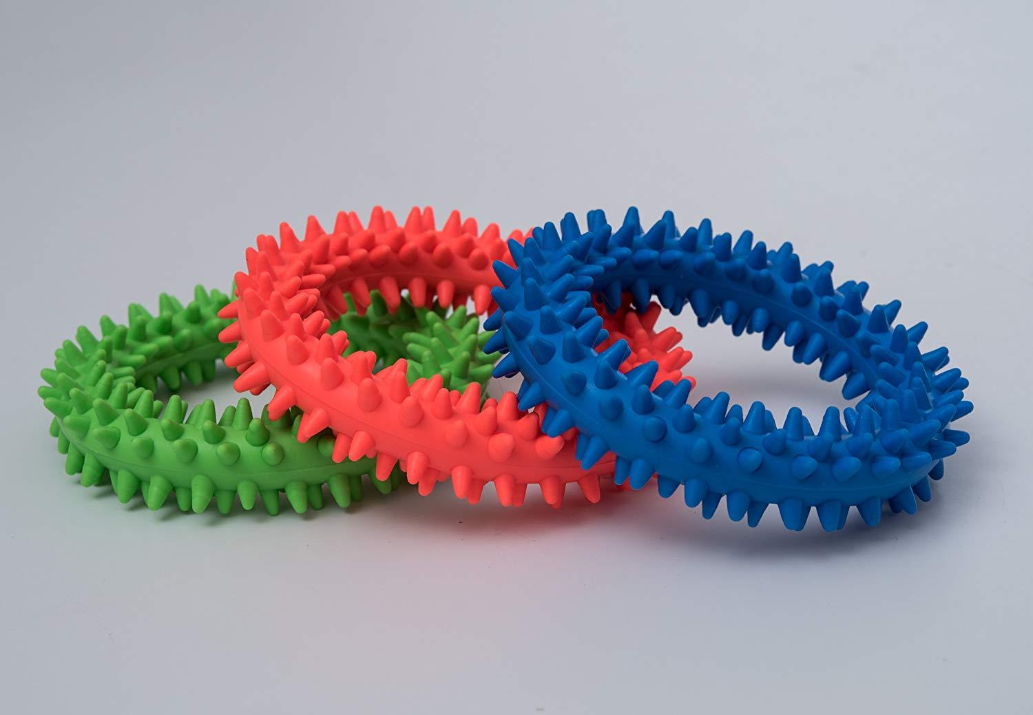 Sensory Ring and Fidget Toy | Soft, Flexible Ring and Rubber Spikes | Helps Reduce Stress and Anxiety| Promotes Focus and Clarity | Children, Youth, Adults Sensory Toys