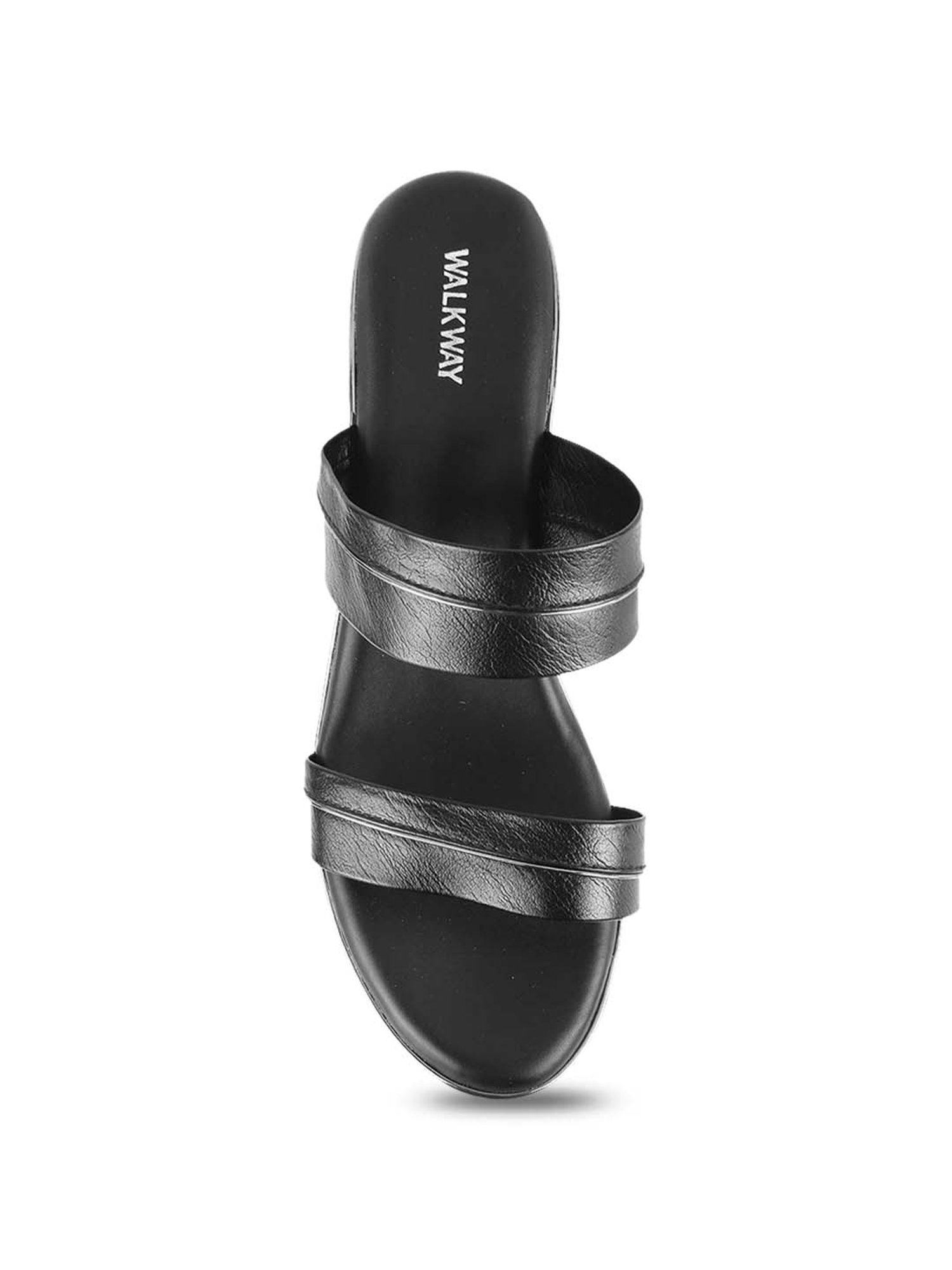 Walkway Women's Black Casual Sandals
